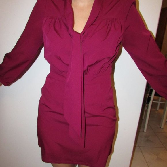 Pink Long Sleeve Women's Dress Size US 8 - Picture 1 of 3